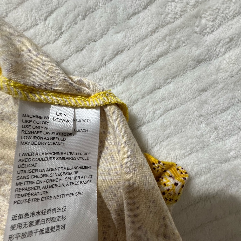 Anthropologie Mustard Asymmetrical Dress - Picture 8 of 9